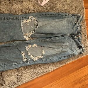 american eagle size 6 blue jeans